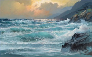 海の風景 Painting - 抽象的な海景024